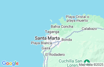Map of Santa Marta