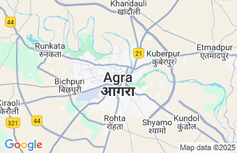 Map of Agra