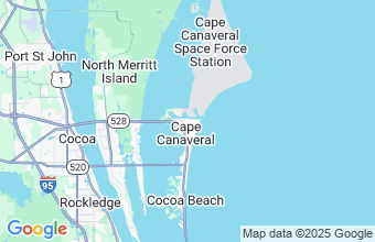 Map of Cape Canaveral