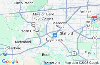 Map of Sugar Land