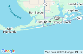 Map of Gulf Shores