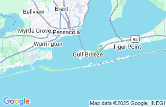 Map of Pensacola Beach