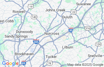 Map of Norcross
