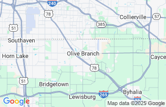 Map of Olive Branch