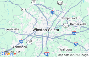 Map of Winston-Salem