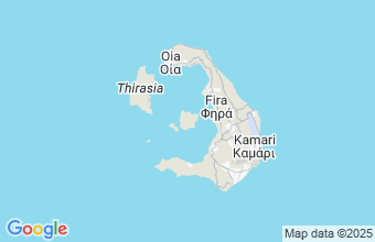 Map of Santorini Island