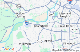 Map of Chesterfield
