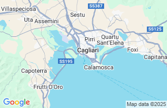 Map of Cagliari