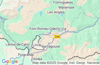 Map of Font-Romeu