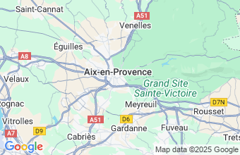 Map of Aix-En-Provence