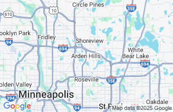 Map of Arden Hills