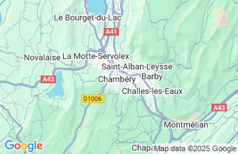 Map of Chambery