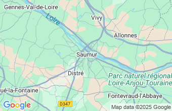Map of Saumur